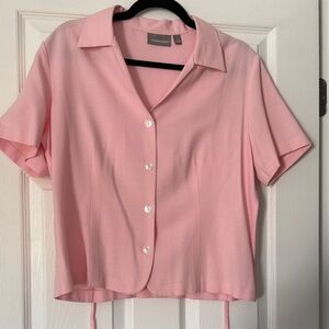Croft & Barrow Light Pink Button-Down Shirt